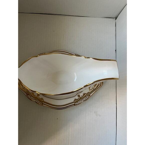 SPODE - Sheffield Gravy Boat & Underplate - Bone China - R568 - Picture 2 of 5